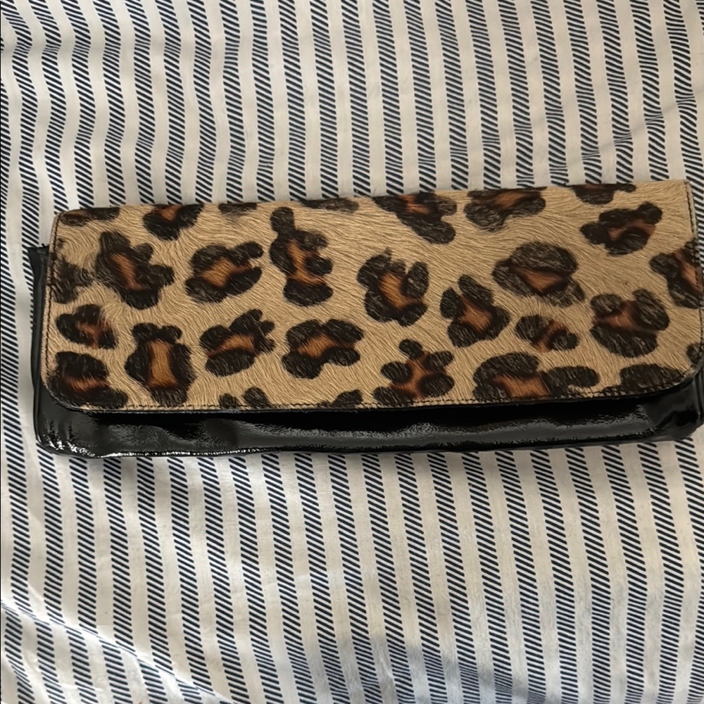 Somali Leopard Print Clutch Bag